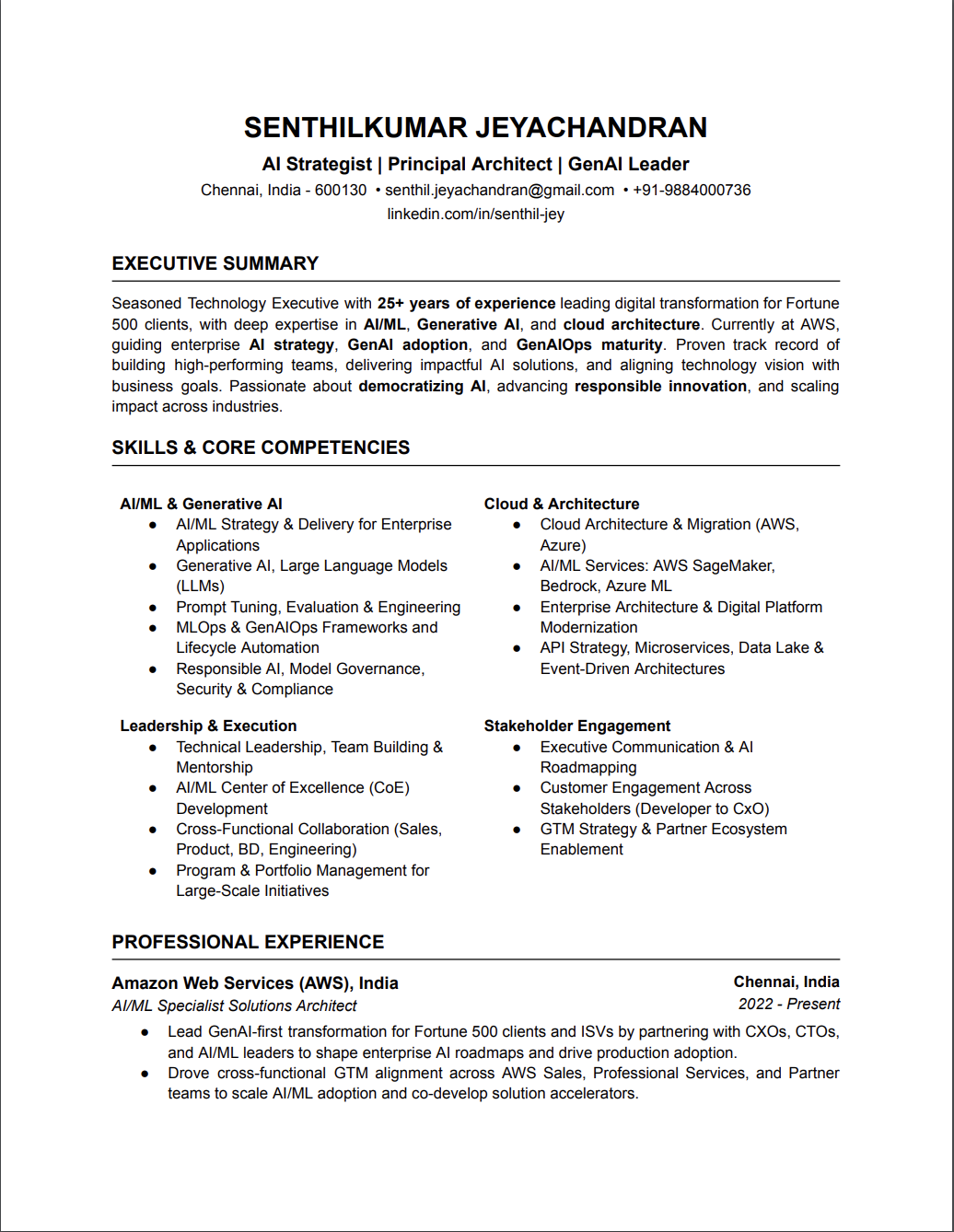 MF Resume Arial Template